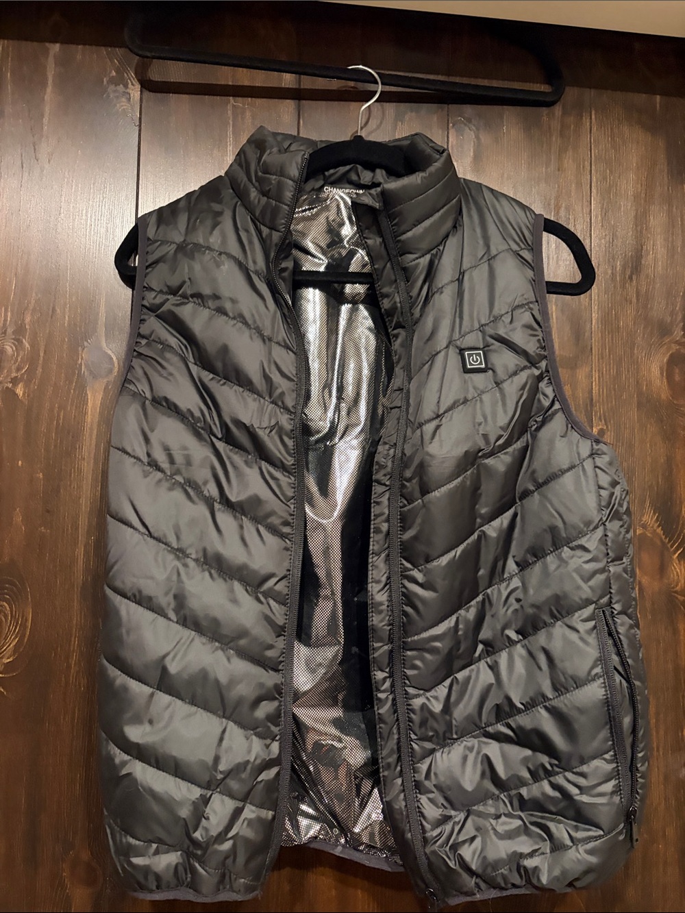 Insulated Puffer Vest in Black Like New